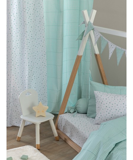Κουρτίνα Bon Bon 170x270 BB101 AQUA