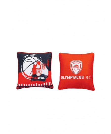 Διακοσμητική μαξιλαροθήκη 43x43 OLYMPIACOS