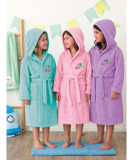 Μπουρνούζι με Κουκούλα Kids Bath CUTE MINT 2-4