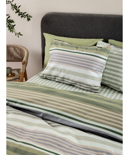 Σετ Σεντόνια Υπέρδιπλα Flannel Beauty 240x265 FB0245 Χωρίς Λάστιχο