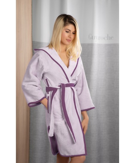 Μπουρνούζι New Comfy Lilac (Με Κουκούλα)