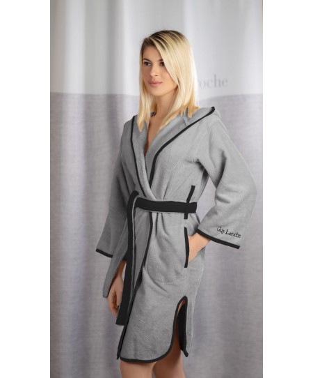 Μπουρνούζι New Comfy Smoke (Με Κουκούλα)