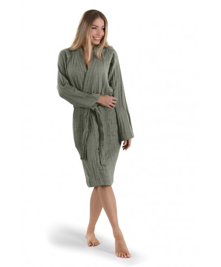 Μπουρνούζι Supreme Khaki + Πουγκί Καλλυντικών