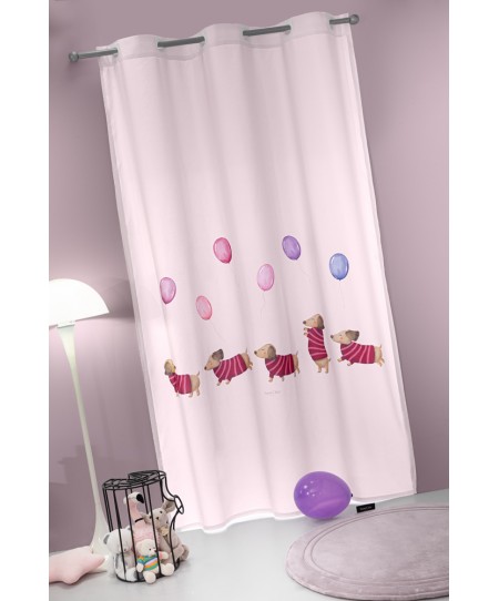 Κουρτίνα Soft - Touch Pet Fuchsia με Τρουκς