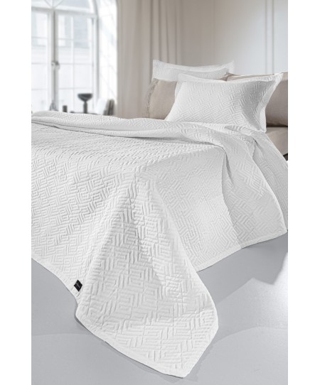 Κουβέρτα Pattern White
