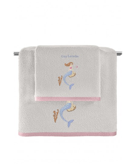 Σετ 2τμχ Βρεφικές Πετσέτες Merida Pink-Silver