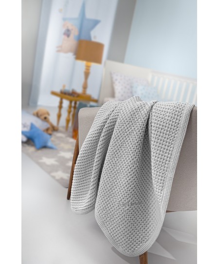 Βρεφική Κουβέρτα Bella Silver 110x130