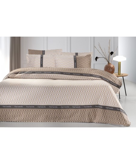 Σετ 2τμχ Παπλωματοθήκη Status Beige 165X225