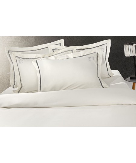 Σετ 3τμχ Παπλωματοθήκη Blend Silver-Ivory