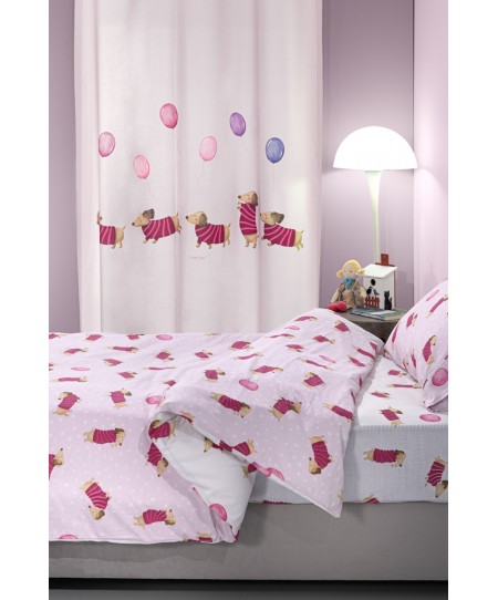 Κουρτίνα Soft - Touch Pet Fuchsia με Τρουκς