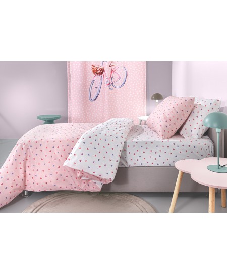 Σετ 3τμχ Παιδικά Σεντόνια Amore Pink