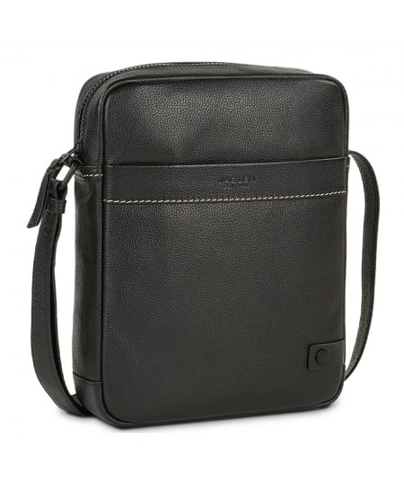 Τσαντάκι Ώμου Δερμάτινο JASLEN Μαύρο 313026-01