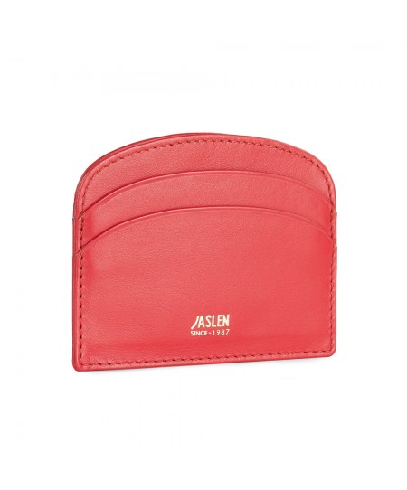 Πορτοφόλι-Θήκη Καρτών Γυναικείο Δερμάτινο Jaslen Κόκκινο 204798-03