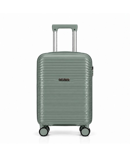 Βαλίτσα Μεσαία Με Προέκταση AMBER AM1020 (65x41x25-30 cm) Λαδί