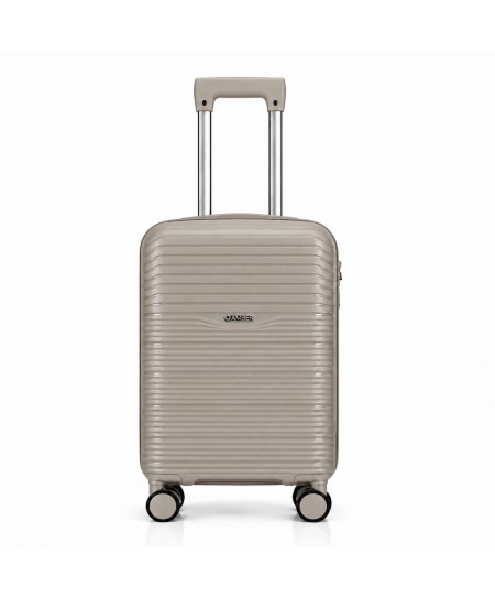 Βαλίτσα Καμπίνας Με Προέκταση AMBER AM1020 (55x35x22-27 cm) Μπεζ