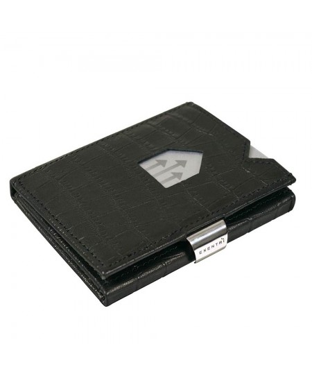Πορτοφόλι Exentri Caiman Black EXW101 90x70x10mm