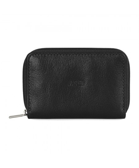 Πορτοφόλι με Μπρελόκ Ανδρικό JASLEN με RFID Δερμάτινο Μαύρο 204243-01  10.5 x 7 x 1 cm