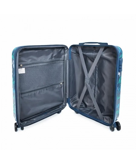 Βαλίτσα Καμπίνας Με Προέκταση Benzi (55x35x20-23cm) Μπλε/Πράσινο BZ5849