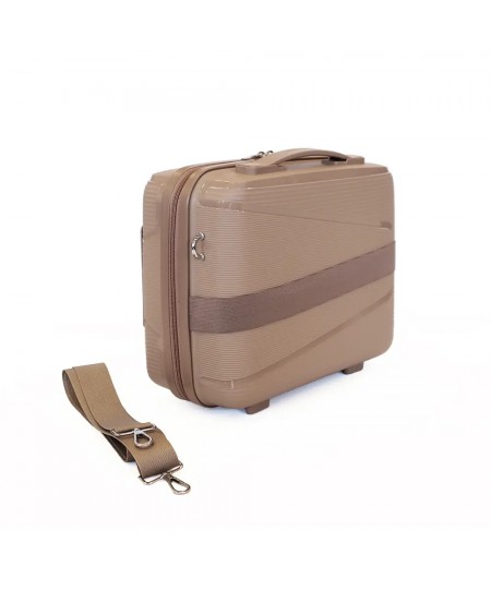 Beauty Case AMBER Mόκα AM1018