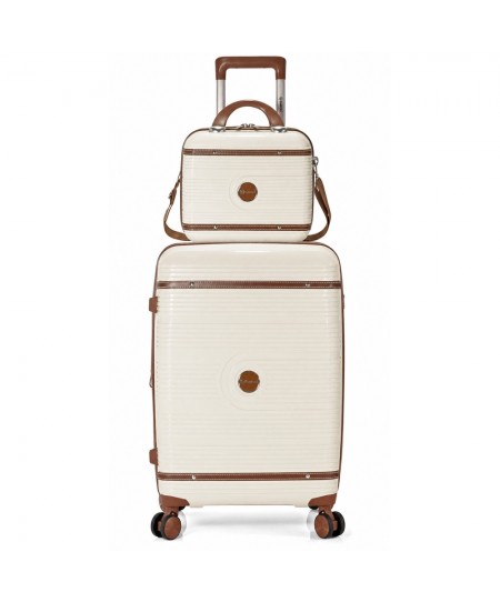 Σετ 2 τεμαχίων (Βαλίτσα Καμπίνας & Beauty case) BENZI BZ5900 Μπεζ