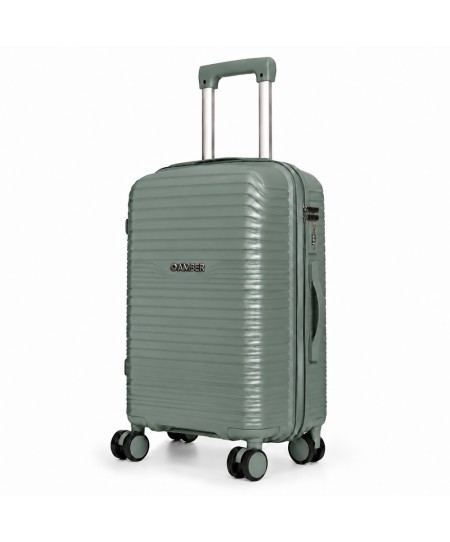 Βαλίτσα Μεσαία Με Προέκταση AMBER AM1020 (65x41x25-30 cm) Λαδί