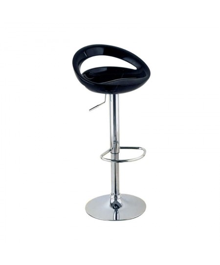 Σκαμπό Μπαρ 2τμχ Bar 18 Μαύρο Abs 47x41x98εκ.