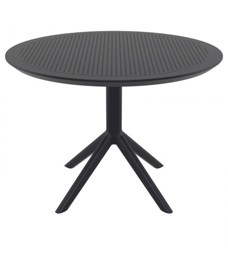 SKY BLACK Φ105X74εκ. ΤΡΑΠΕΖΙ ΠΟΛ/ΝΙΟΥ