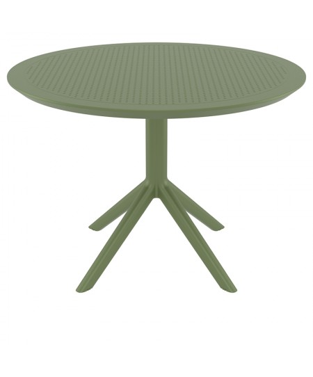 SKY OLIVE GREEN Φ105X74εκ. ΤΡΑΠΕΖΙ ΠΟΛ/ΝΙΟΥ