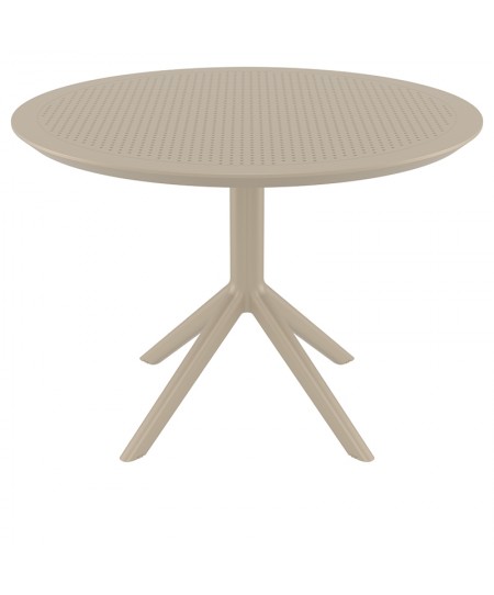 SKY TAUPE Φ105X74εκ. ΤΡΑΠΕΖΙ ΠΟΛ/ΝΙΟΥ
