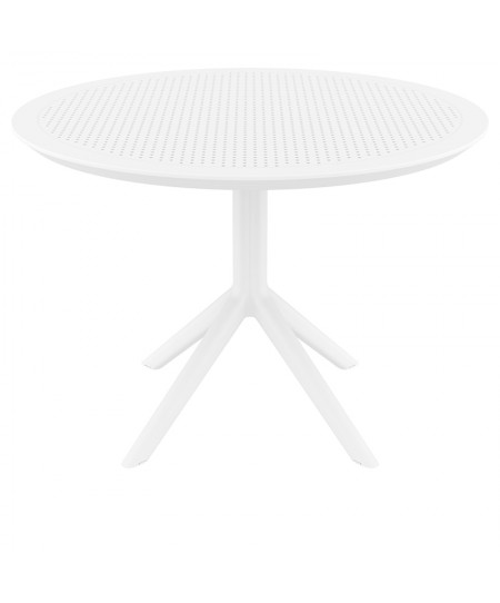 SKY WHITE Φ105X74εκ. ΤΡΑΠΕΖΙ ΠΟΛ/ΝΙΟΥ