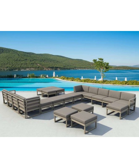 MYKONOS ΜΑΞΙΛΑΡΙ ΠΛΑΤΗΣ LIGHT BROWN 65x30εκ.