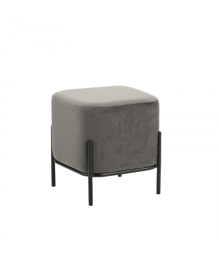 BELLA/S ΣΚΑΜΠΟ GREY VELVET ΥΦΑΣΜΑ 36X36Χ38εκ.
