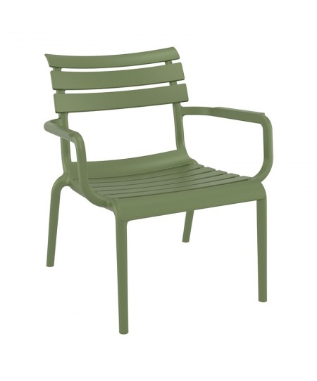 PARIS LOUNGE OLIVE GREEN ΠΟΛ/ΝΑ ΠΟΛ/ΝΙΟΥ 68X70X40/76εκ.
