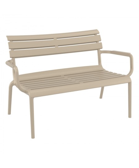 PARIS ΚΑΝΑΠΕΣ TAUPE 116X70X75εκ. ΠΟΛ/ΝΙΟΥ