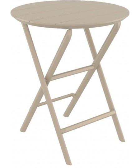 HELEN TAUPE Φ60X74εκ. ΤΡΑΠΕΖΙ ΠΤΥΣ/ΝΟ ΠΟΛ/ΝΙΟΥ