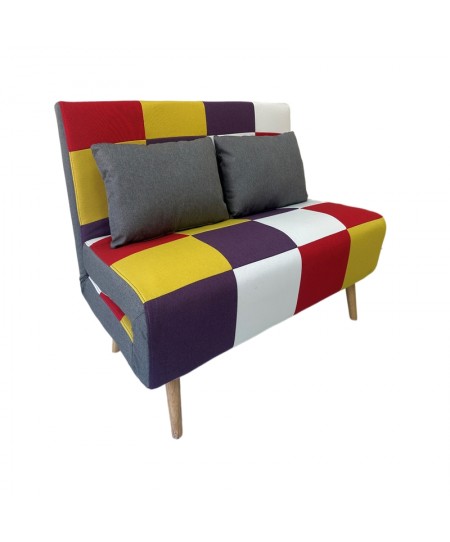 SARA PATCHWORK ΥΦΑΣΜΑ ΚΑΝΑΠΕΣ/ΚΡΕΒΑΤΙ 134Χ80εκ.