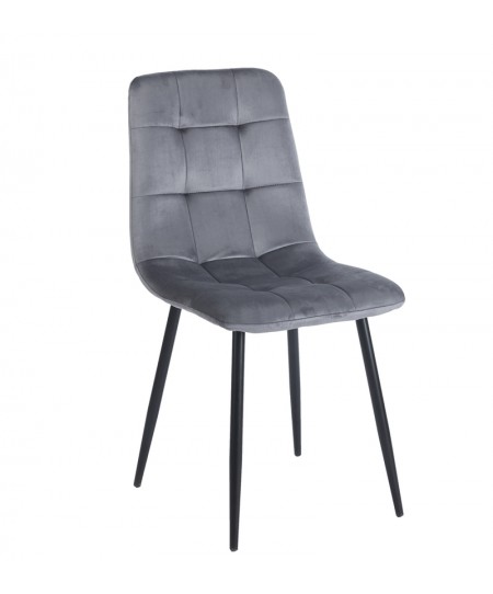 OSCAR GREY VELVET ΥΦΑΣΜΑ ΚΑΡΕΚΛΑ ΜΕΤΑΛΛΙΚΗ