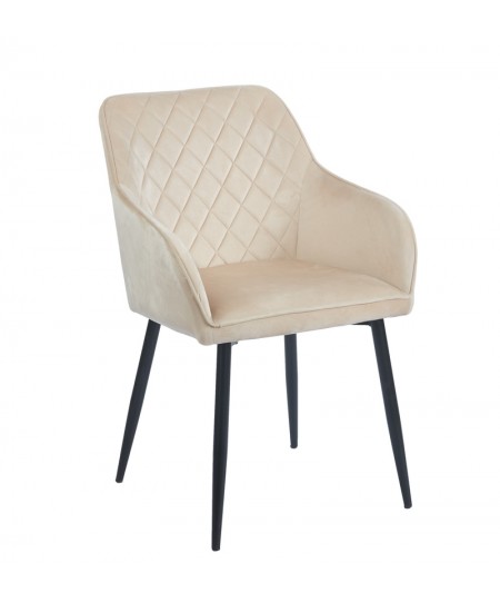 SIENA GREY VELVET ΥΦΑΣΜΑ ΠΟΛΥΘΡΟΝΑ ΜΕΤΑΛΛΙΚΗ  54X58X82εκ. 