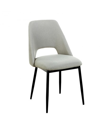 MADISON L. BEIGE ΥΦΑΣΜΑ ΚΑΡΕΚΛΑ ΜΕΤΑΛΛΙΚΗ  45X54X49-83εκ. 