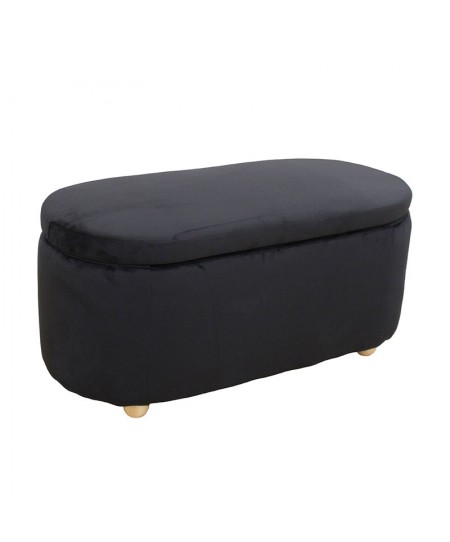 FOSTER ΣΚΑΜΠΟ VELVET BLACK ΜΕ ΑΠΟΘ. ΧΩΡΟ 99Χ45X45εκ.