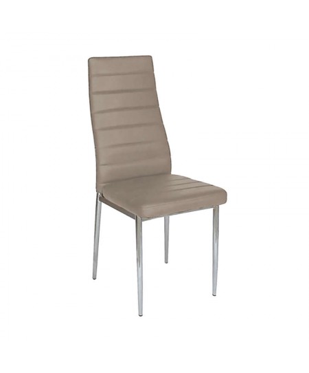 Καρέκλα μεταλλική (42Χ50Χ95) ALIANA CAPPUCCINO, ZITA PLUS