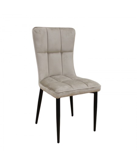 SELIN CAPPUCCINO VELVET ΥΦΑΣΜΑ ΚΑΡΕΚΛΑ ΜΕΤΑΛΛΙΚΗ 46X54X91εκ.