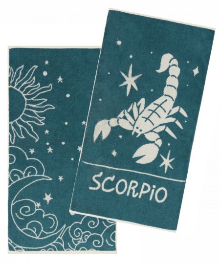 ZODIAC-SCORPIO ΣΕΤ 2 ΤΕΜ ΠΕΤΣΕΤΕΣ ΠΡΟΣΩΠΟΥ 50X90