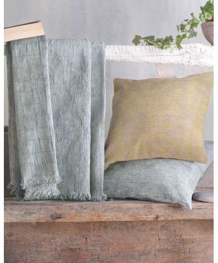 Διακοσμητική μαξιλαροθήκη (40Χ40) KENYA ΩΧΡΑ, RYTHMOS HOME