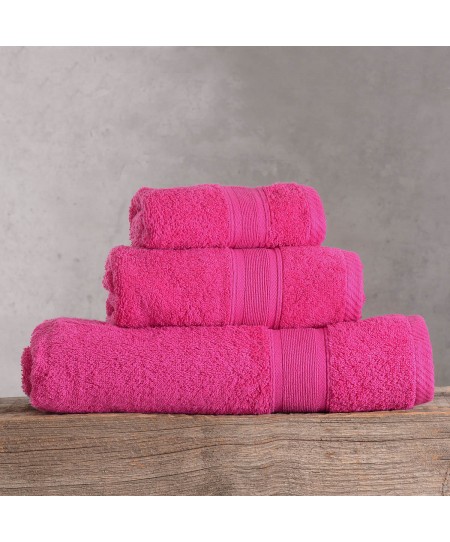 Σετ πετσέτες 5 τεμ. ILLUSION ΦΟΥΞΙΑ, RYTHMOS HOME