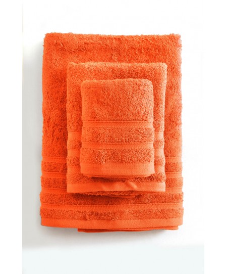 Σετ πετσέτες 5 τεμ. LAGOON ΠΟΡΤΟΚΑΛΙ, RYTHMOS HOME 