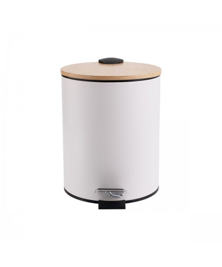 ESTIA ΧΑΡΤΟΔΟΧΕΙΟ ΜΠΑΝΙΟΥ BAMBOO ESSENTIALS SOFT CLOSE 5lt ΛΕΥΚΟ 02-12731