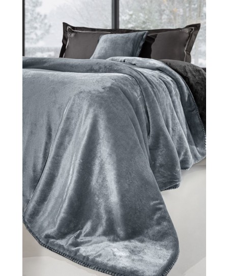 ΠΡΟΣΦΟΡΑ! Κουβέρτα VELVET Cement 220X240 δύο όψεων και ΔΩΡΟ μαξιλαράκι διακοσμητικό 45x45 ΠΡΟΣΦΟΡΑ! Κουβέρτα VELVET Cement 220X240 δύο όψεων και ΔΩΡΟ μαξιλαράκι διακοσμητικό 45x45