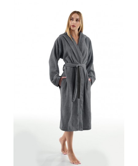 Μπουρνούζι με κουκούλα CASUAL TITANIUM X.LARGE