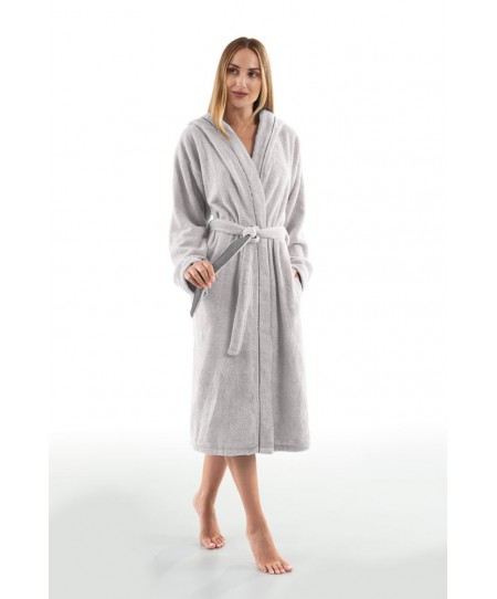 Μπουρνούζι με κουκούλα CASUAL SILVER MEDIUM